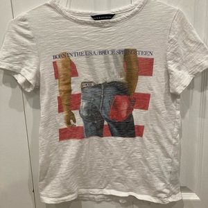 Bruce Springsteen “Born in the USA” White Tshirt SZ XS
